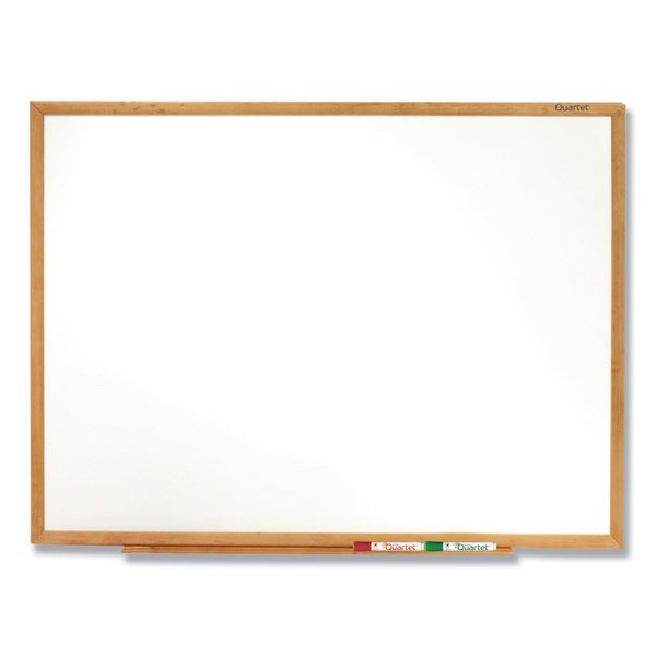 Quartet Classic Series Total Erase Dry Erase Board, 36 x 24, Oak Finish Frame S573